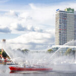 Das Feuerlöschboot „Senator Emil Peters“ wird ein letztes Mal zur Travemünder Woche erwartet. Foto: segel-bilder.de